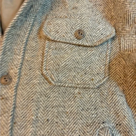 Men's Reversible Brown Hooded Jacket- L - Picture 10 of 11